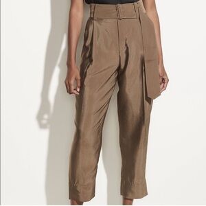 NWT Vince High Waisted Belted Tapered Pants